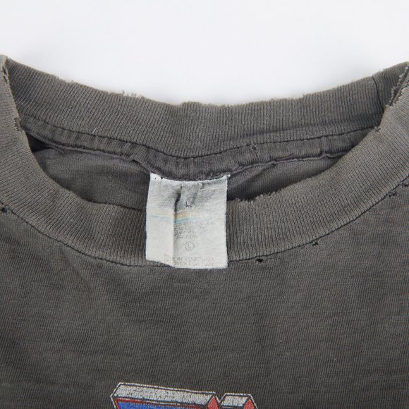 Judas Priest Original Vintage 1991 Painkiller Thrashed Tour T-Shirt Metal Size L - Picture 9 of 13